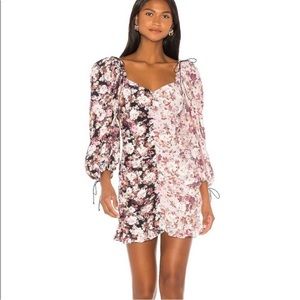 For Love & Lemons Houston Floral Mini Dress